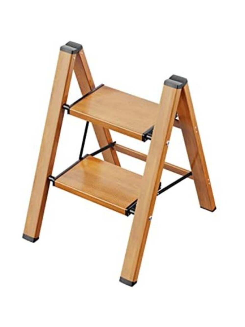 2 Step Ladder, Aluminum Folding Step Stool with Anti-Slip Sturdy and Wide Pedal